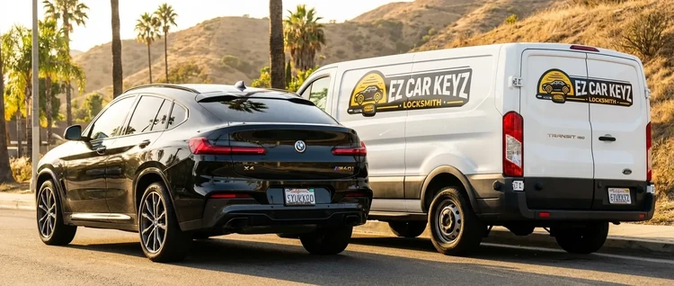 BMW X4 mobile car key service by EZ Car Keyz in San Diego County