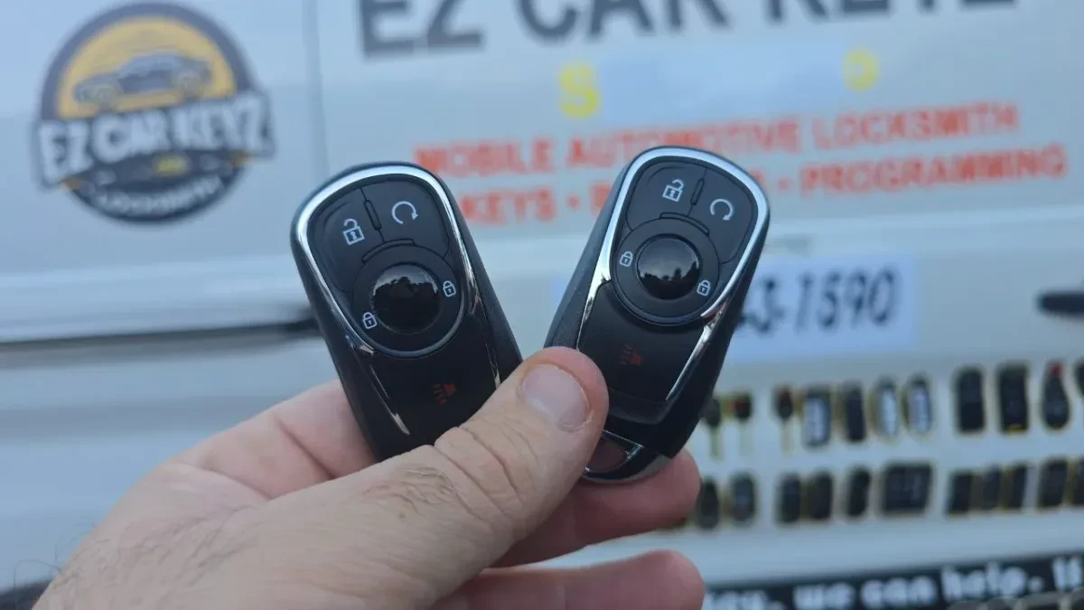 Insured mobile locksmith working on 1998 Buick Park Avenue in Spring Valley CA