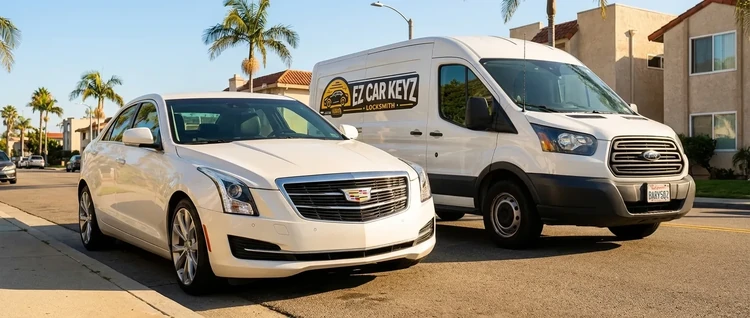 Cadillac ATS mobile car key service by EZ Car Keyz in San Diego County