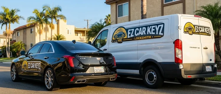 Cadillac CT4 mobile car key service by EZ Car Keyz in San Diego County