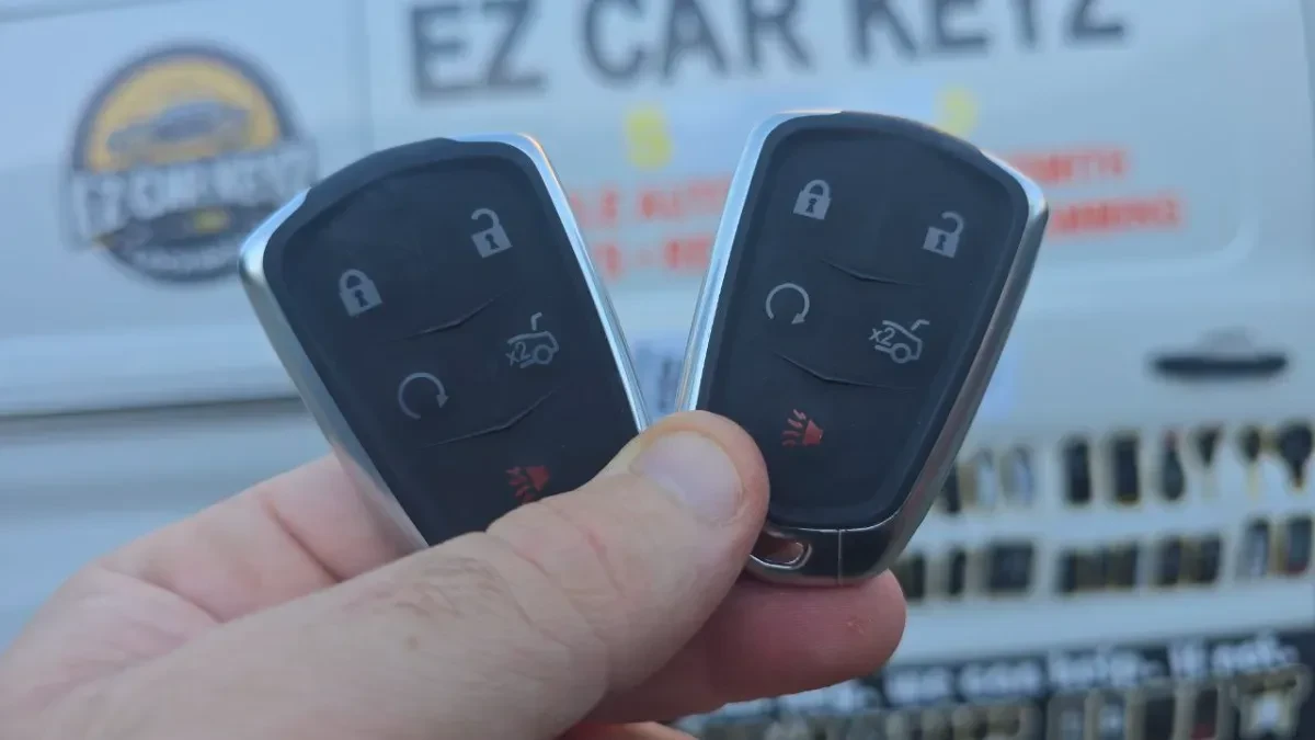 On-site 2006 Cadillac DTS car key programming in Vista CA