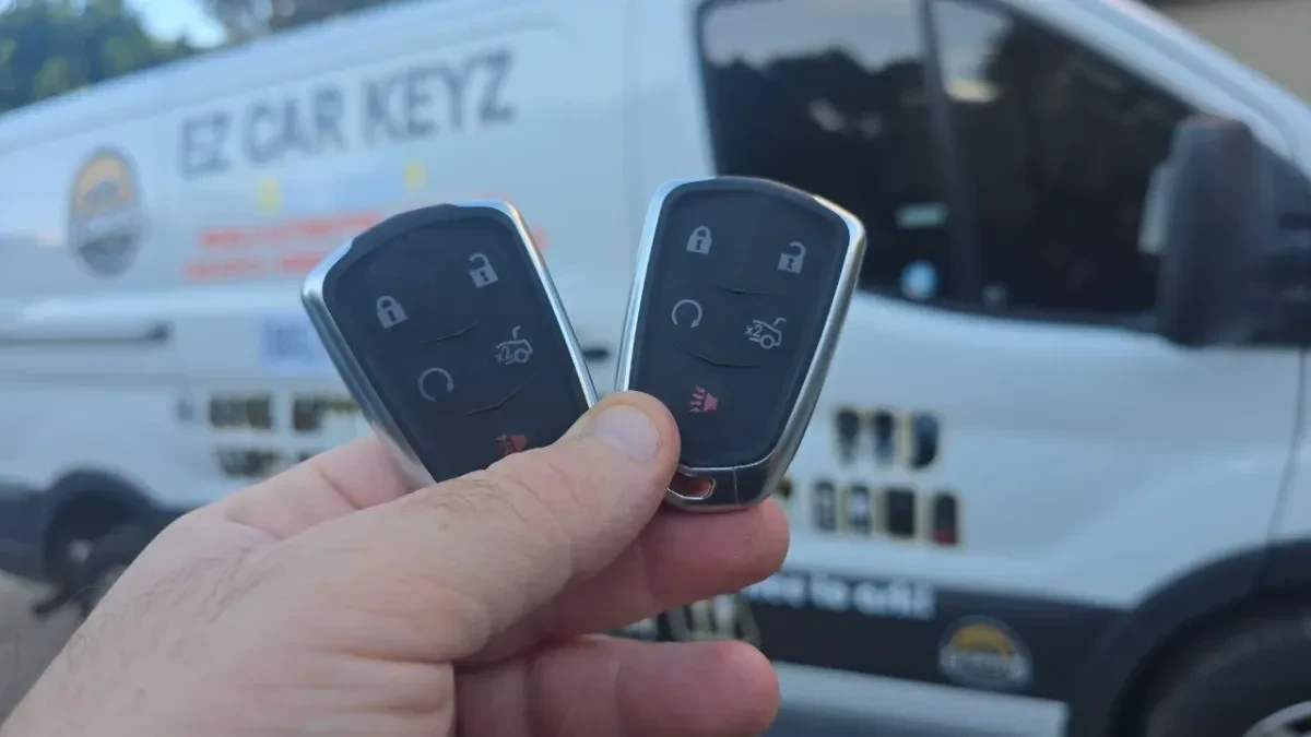 On-site 2015 Cadillac Escalade car key programming in Fallbrook CA