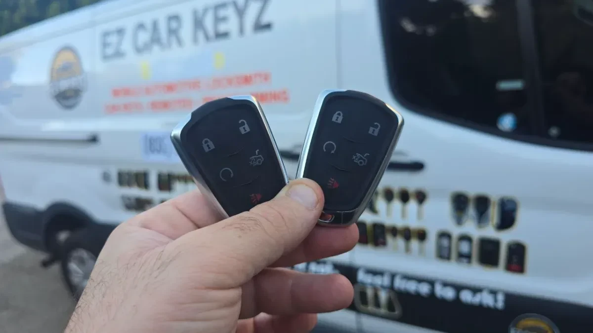 2015 Cadillac SRX key made with no spare by EZ Car Keyz Rancho Santa Fe CA