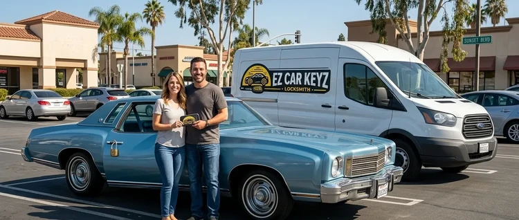 Happy customers with their replacement Chevrolet Monte Carlo car key from EZ Car Keyz in San Diego County