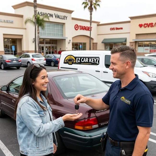 Chrysler Cirrus key replacement in San Diego County