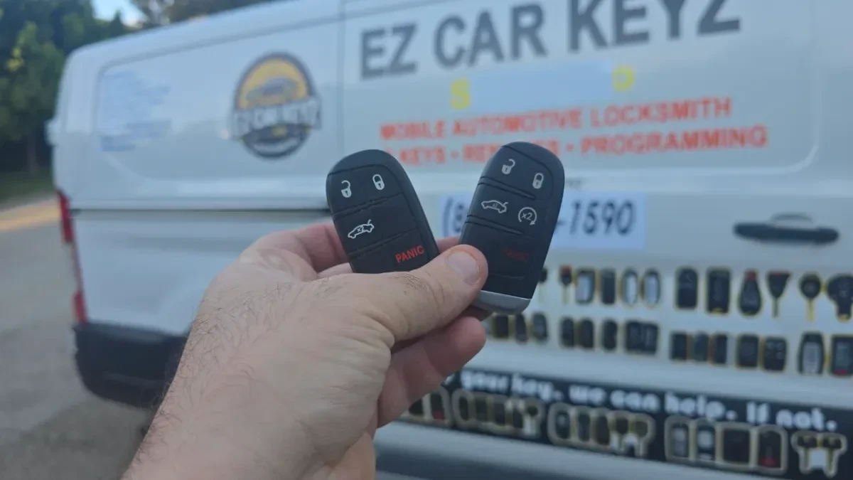 Licensed locksmith replacing 2010 Dodge Avenger key in Rancho Santa Fe CA
