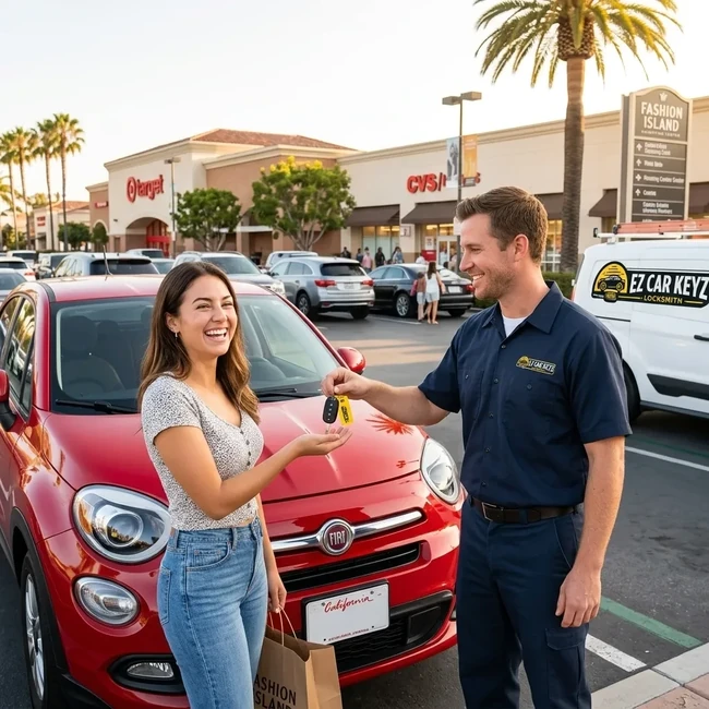 Fiat 500x key replacement in San Diego County