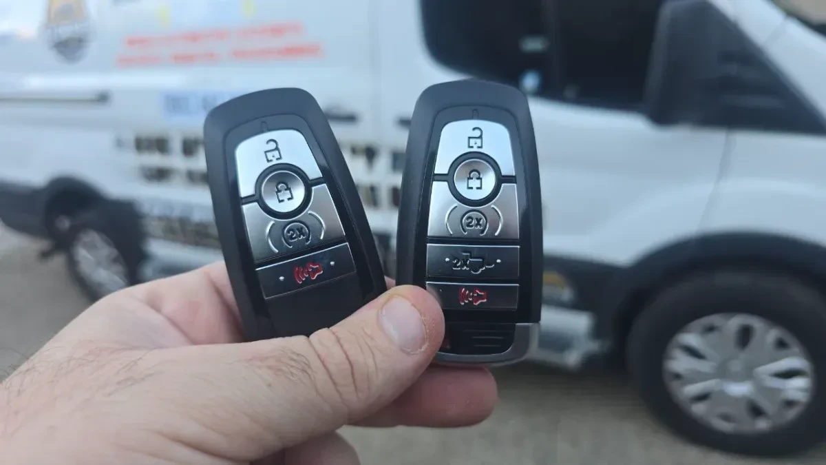 Insured mobile locksmith working on 2007 Ford Escape in Rancho Santa Fe CA