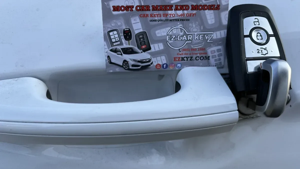 Licensed locksmith replacing 2009 Ford Escape key in Ramona CA