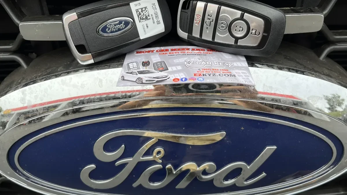 Licensed locksmith replacing 2018 Ford Escape key in Oceanside CA