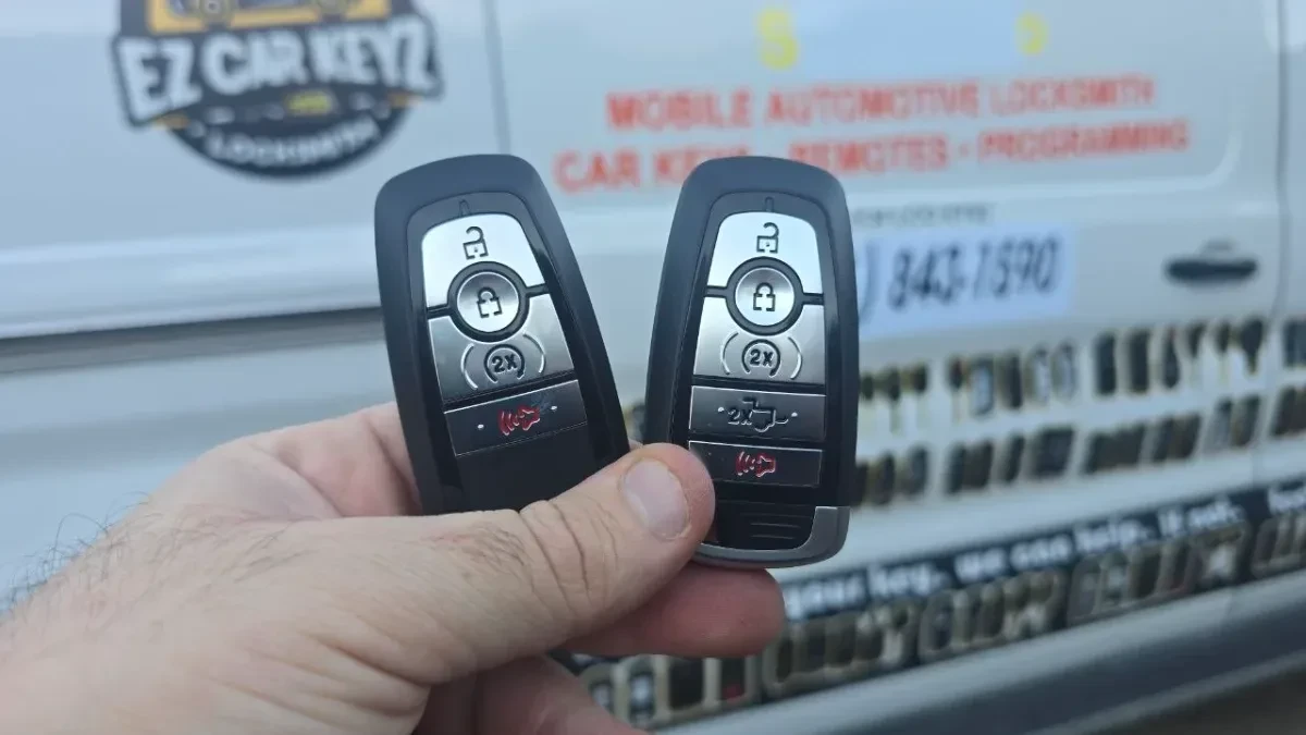 Insured mobile locksmith working on 2009 Ford Fusion in Oceanside CA