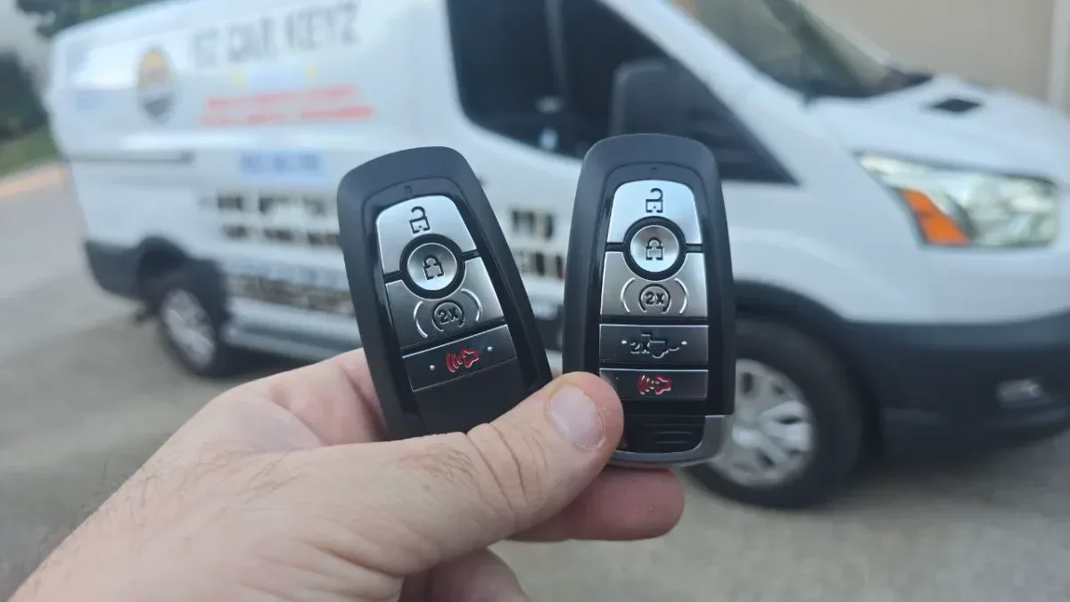 Licensed locksmith replacing 2024 Ford Ranger key in Escondido CA