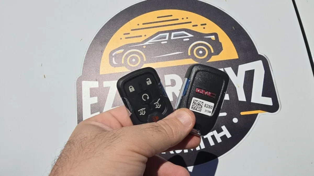 Licensed locksmith replacing 2024 GMC Canyon key in Poway CA