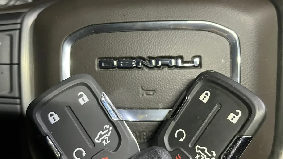 Insured mobile locksmith working on 2025 GMC Canyon in Otay Mesa CA