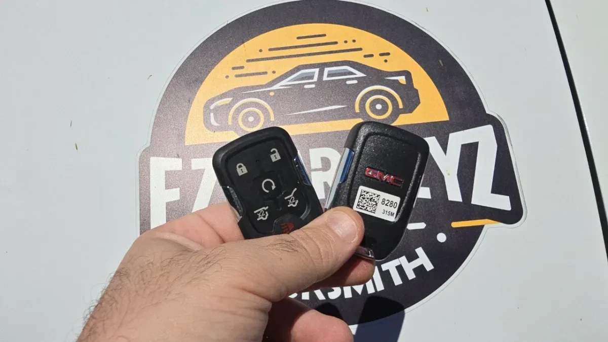 2020 GMC Yukon Xl key made with no spare by EZ Car Keyz Carlsbad CA