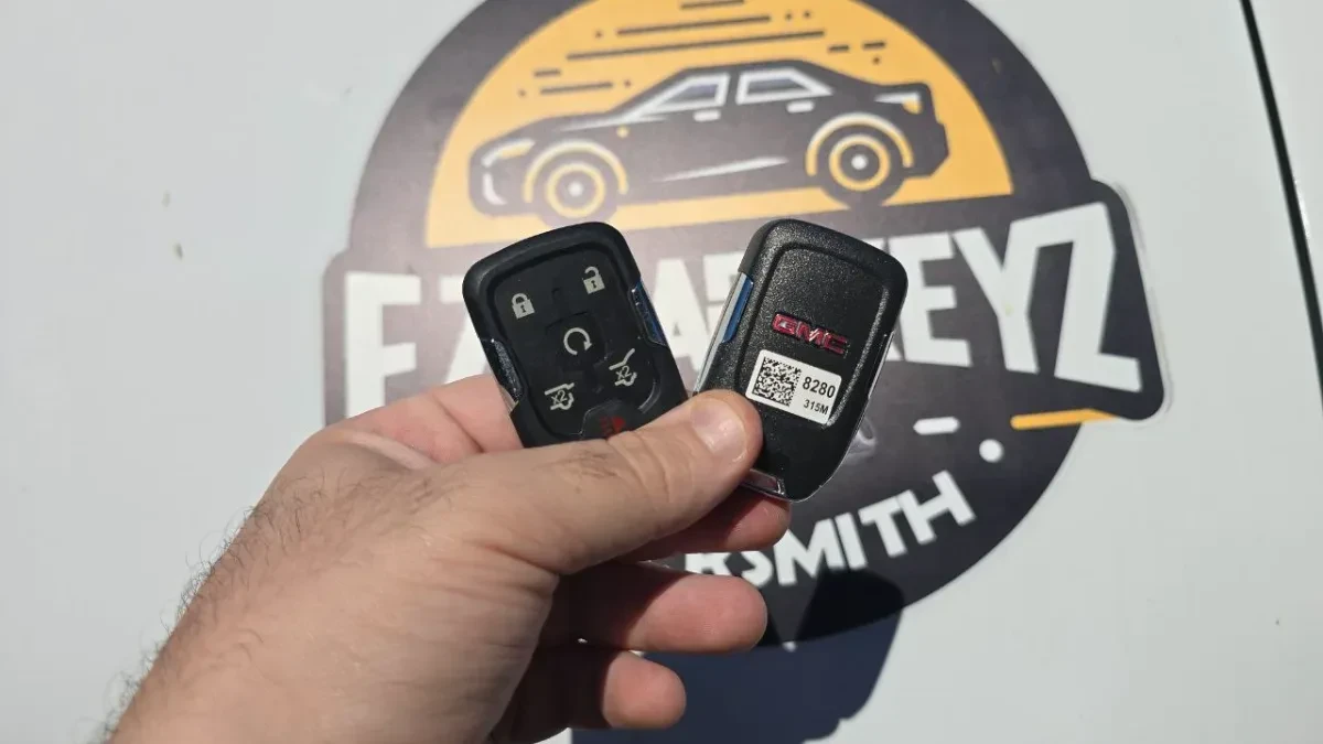 Licensed locksmith replacing 2011 GMC Yukon key in San Marcos CA