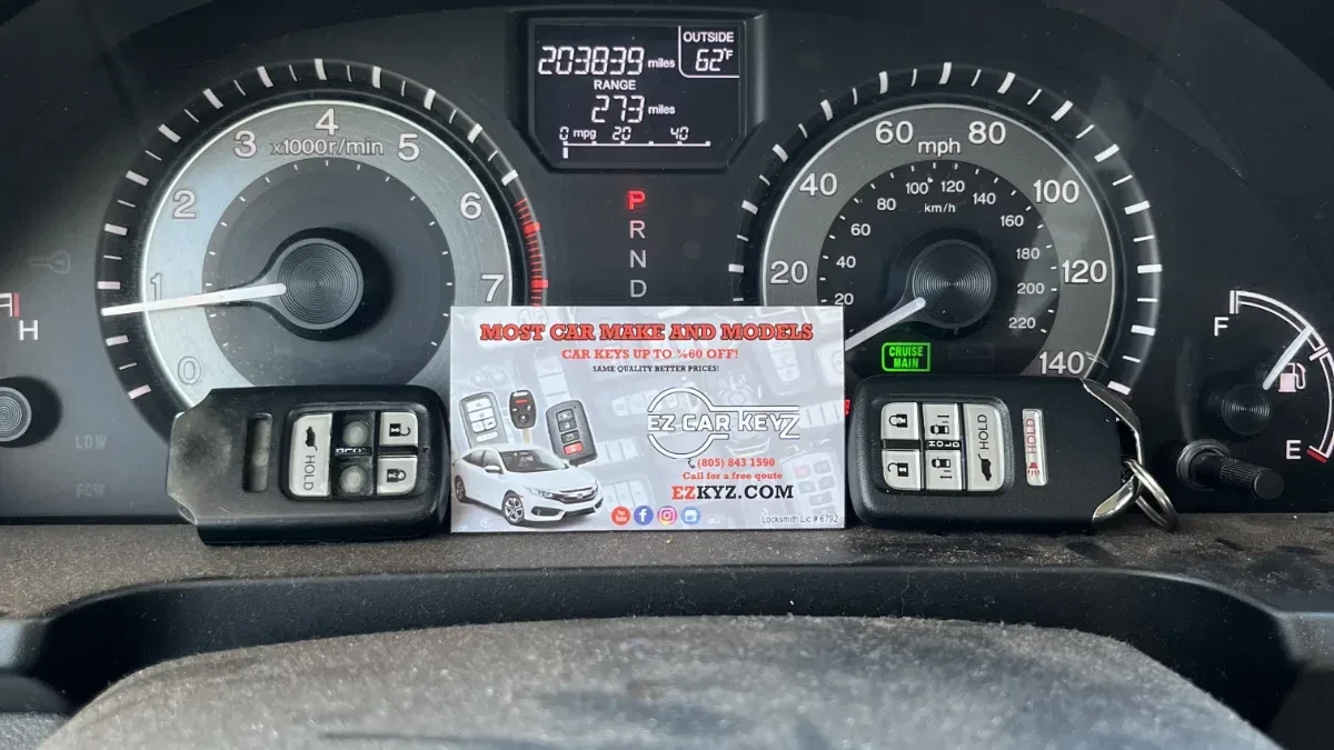 Insured mobile locksmith working on 2005 Honda S2000 in El Cajon CA