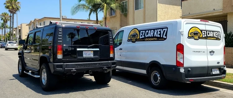 Hummer H2 mobile car key service by EZ Car Keyz in San Diego County