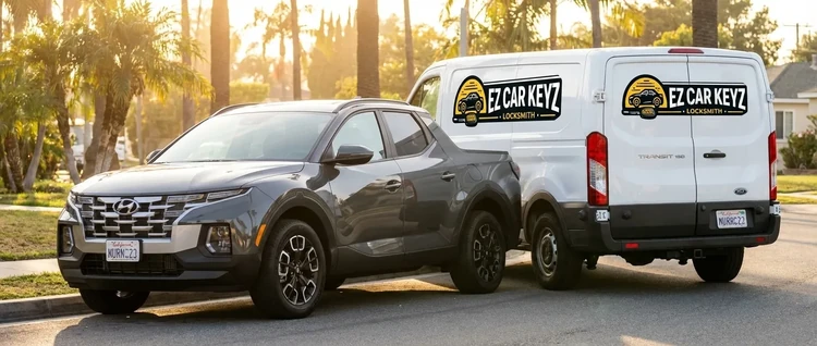 Hyundai Santa Cruz mobile car key service by EZ Car Keyz in San Diego County