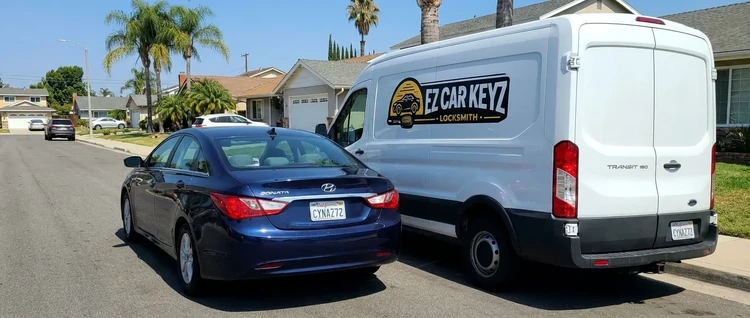 Hyundai Sonata mobile car key service by EZ Car Keyz in San Diego County