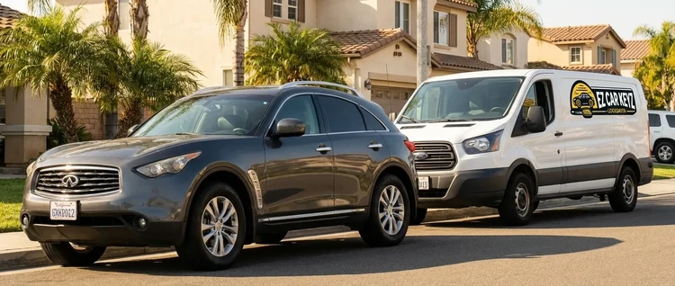 Infiniti FX35 mobile car key service by EZ Car Keyz in San Diego County