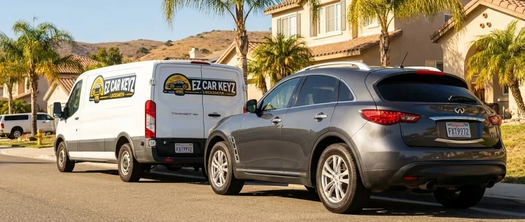 Infiniti FX37 mobile car key service by EZ Car Keyz in San Diego County
