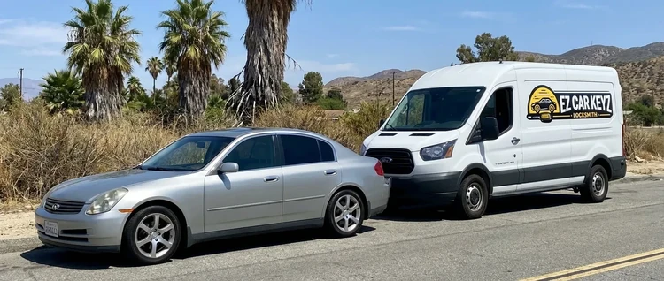 Infiniti I35 mobile car key service by EZ Car Keyz in San Diego County