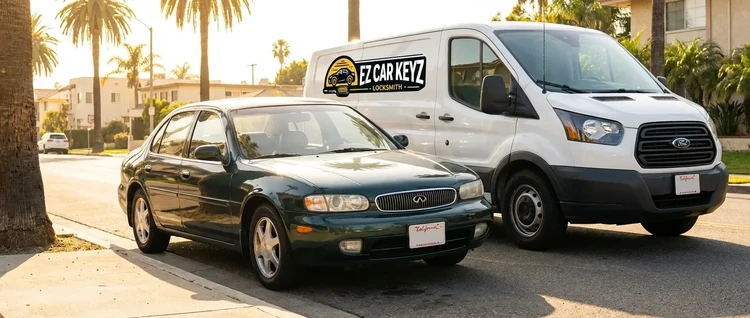 Infiniti J30 mobile car key service by EZ Car Keyz in San Diego County