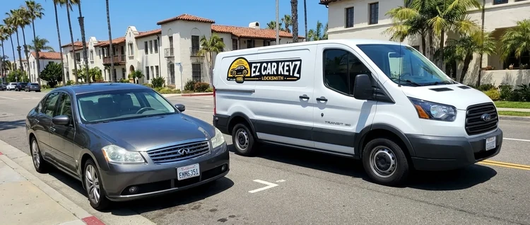 Infiniti M35 mobile car key service by EZ Car Keyz in San Diego County