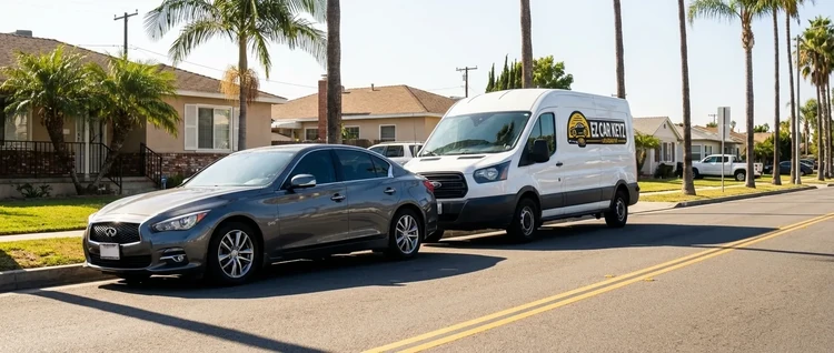 Infiniti Q50 mobile car key service by EZ Car Keyz in San Diego County