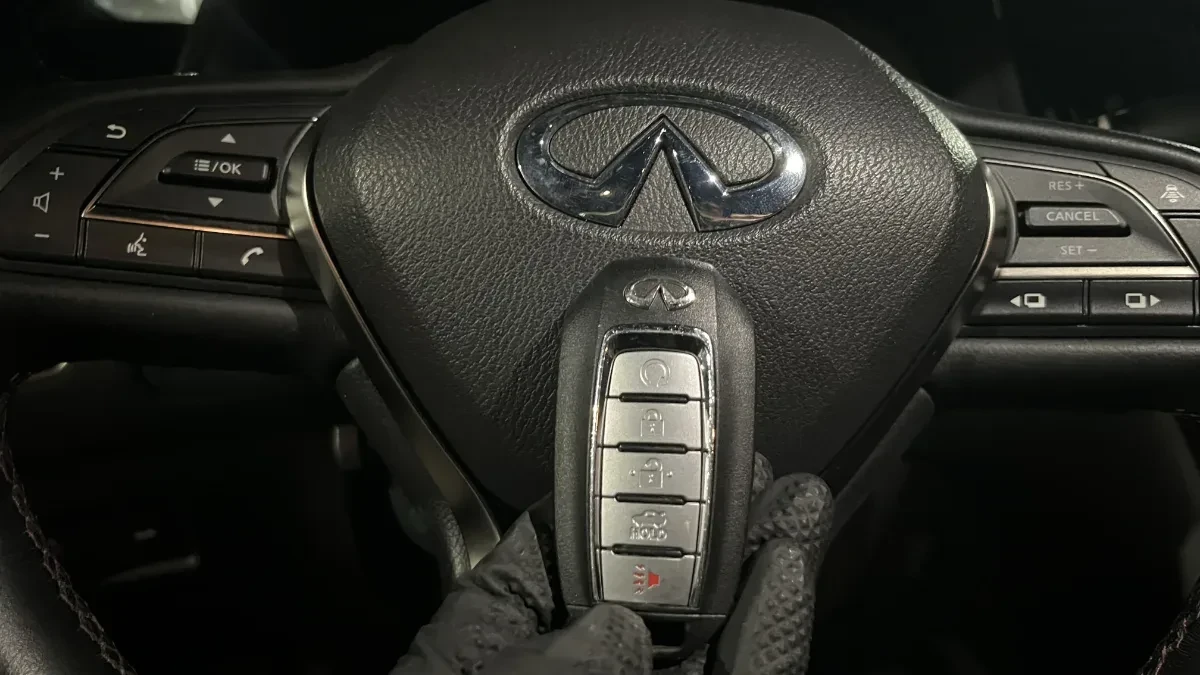 Quick turnaround 2022 Infiniti Q60 car key by EZ Car Keyz in National City CA