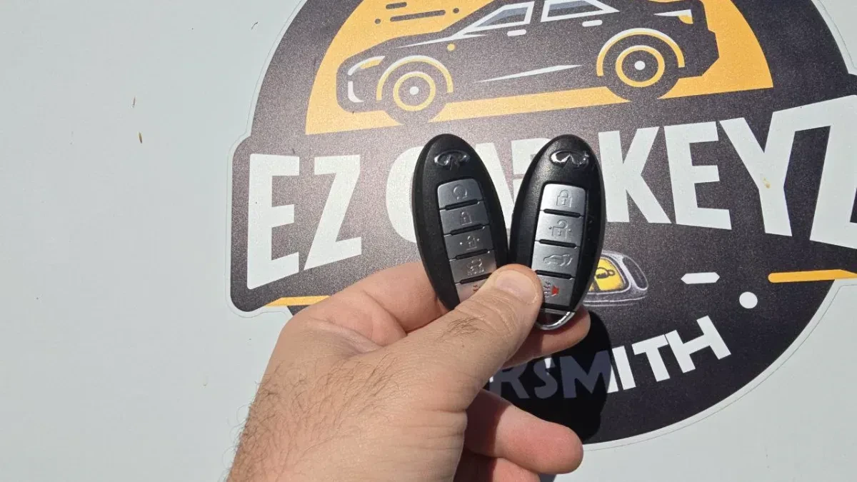 All keys lost service for 2018 Infiniti QX50 by EZ Car Keyz Escondido CA