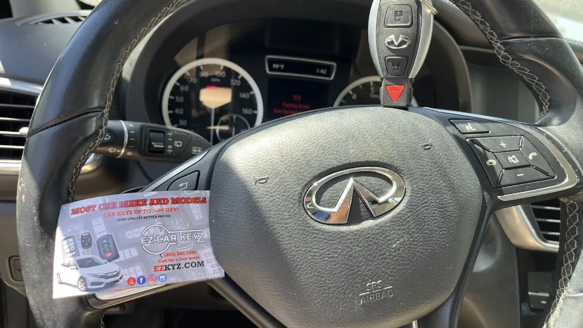 2017 Infiniti QX60 key replaced in your driveway in Poway CA