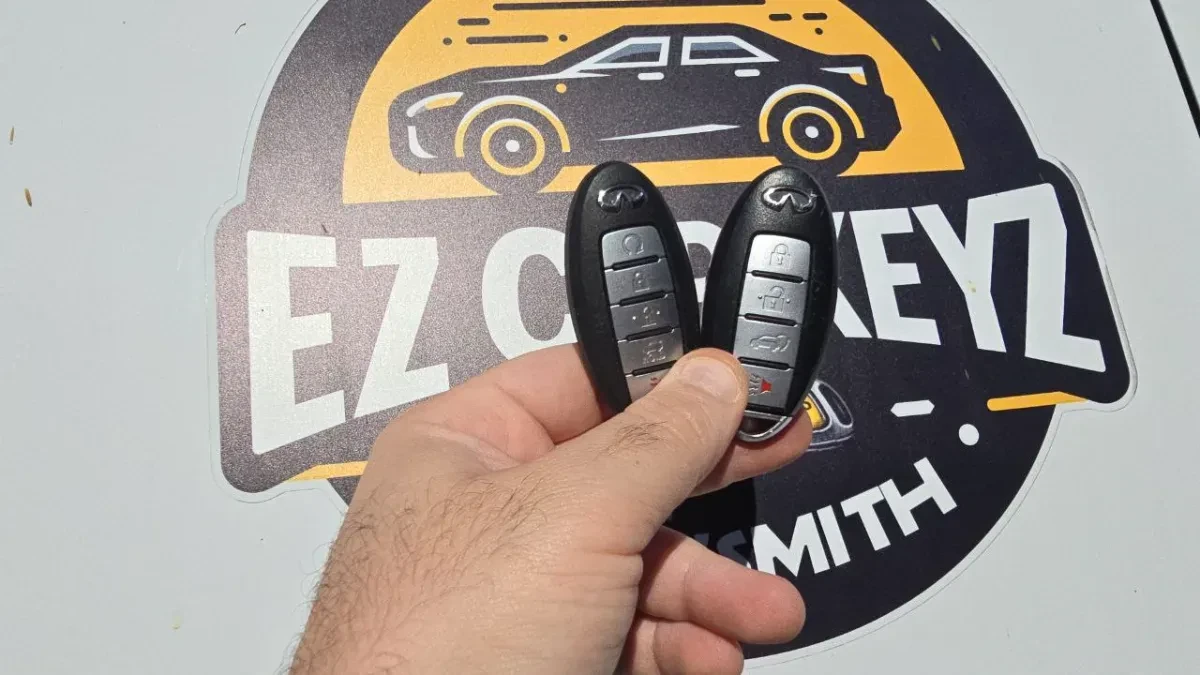On-site 2018 Infiniti QX60 car key programming in Otay Mesa CA