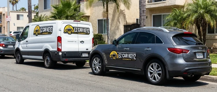 Infiniti QX70 mobile car key service by EZ Car Keyz in San Diego County