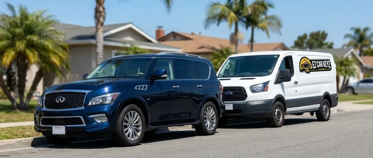 Infiniti QX80 mobile car key service by EZ Car Keyz in San Diego County