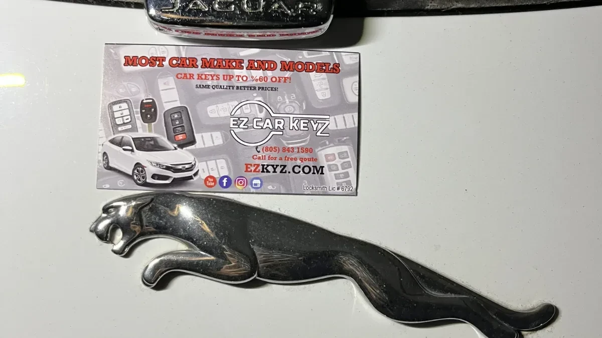 Insured mobile locksmith working on 2001 Jaguar XK in Santee CA
