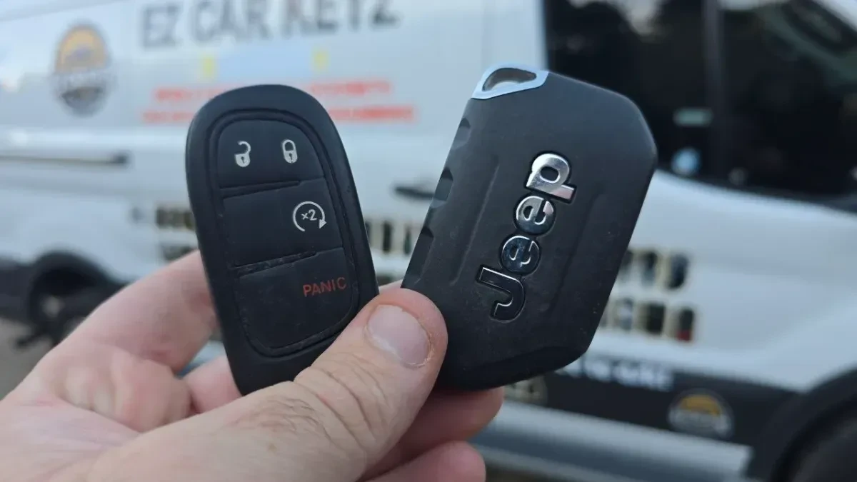 Licensed locksmith replacing 2021 Jeep Compass key in Ramona CA