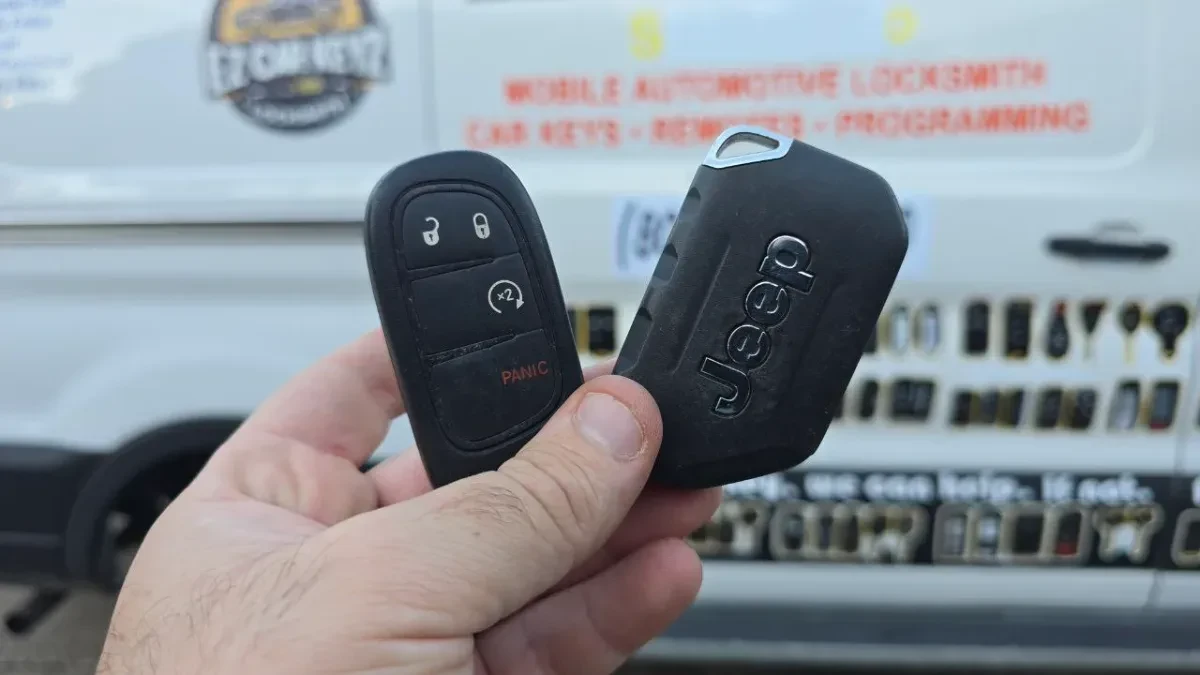 Quick turnaround 2021 Jeep Grand Cherokee L car key by EZ Car Keyz in Lemon Grove CA