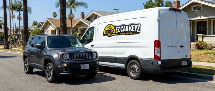 Jeep Renegade mobile car key service by EZ Car Keyz in San Diego County