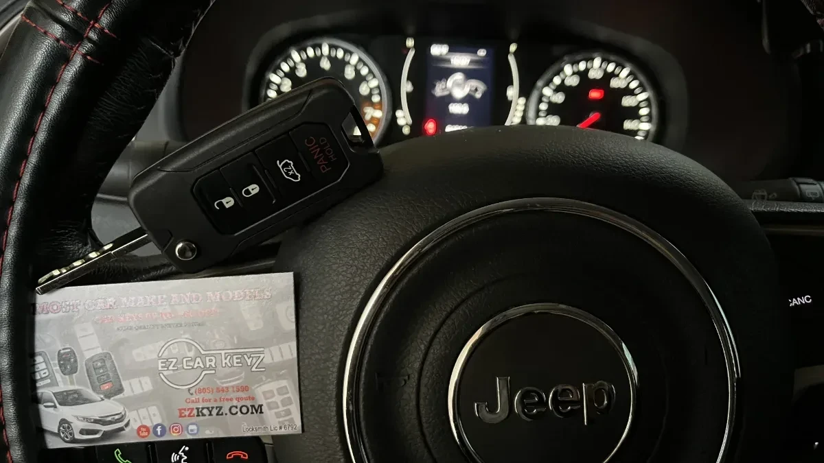 2012 Jeep Wrangler key replaced in your driveway in Lemon Grove CA