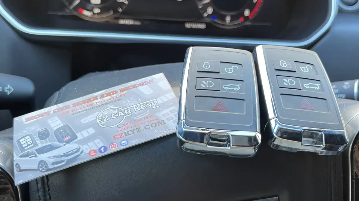 2017 Land Rover Range Rover Evoque key made with no spare by EZ Car Keyz Vista CA