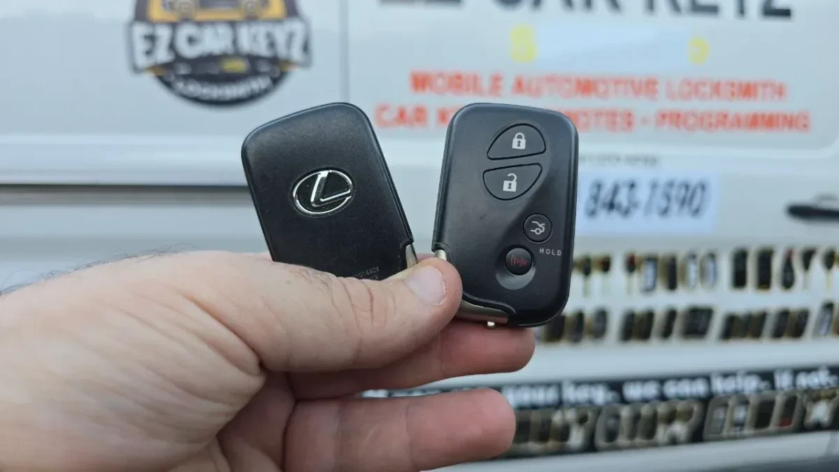 Licensed locksmith replacing 2025 Lexus GX key in Encinitas CA