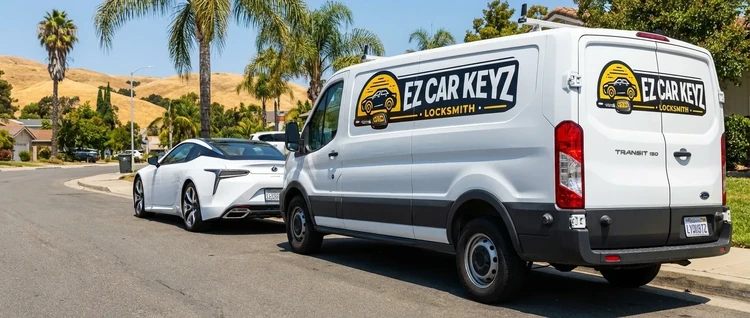 Lexus Lc mobile car key service by EZ Car Keyz in San Diego County