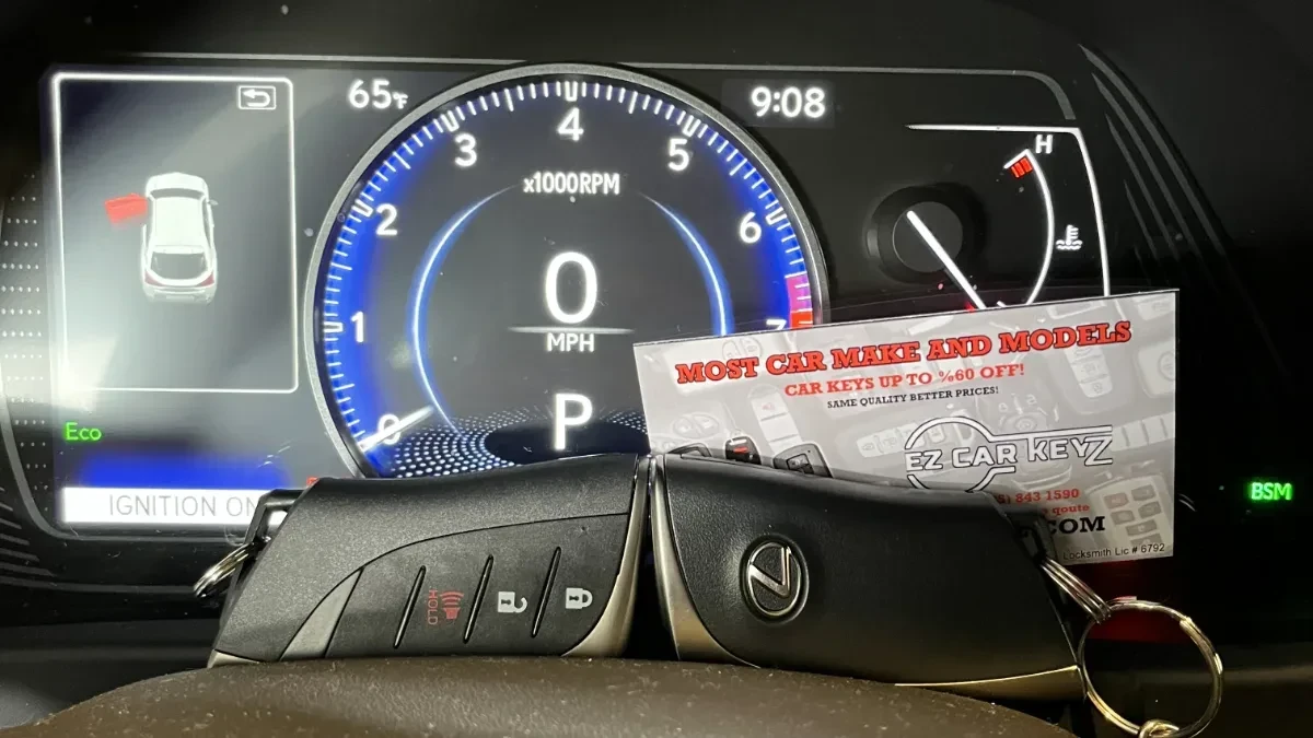 2001 Lexus LS key replacement at half the dealer price in Poway CA