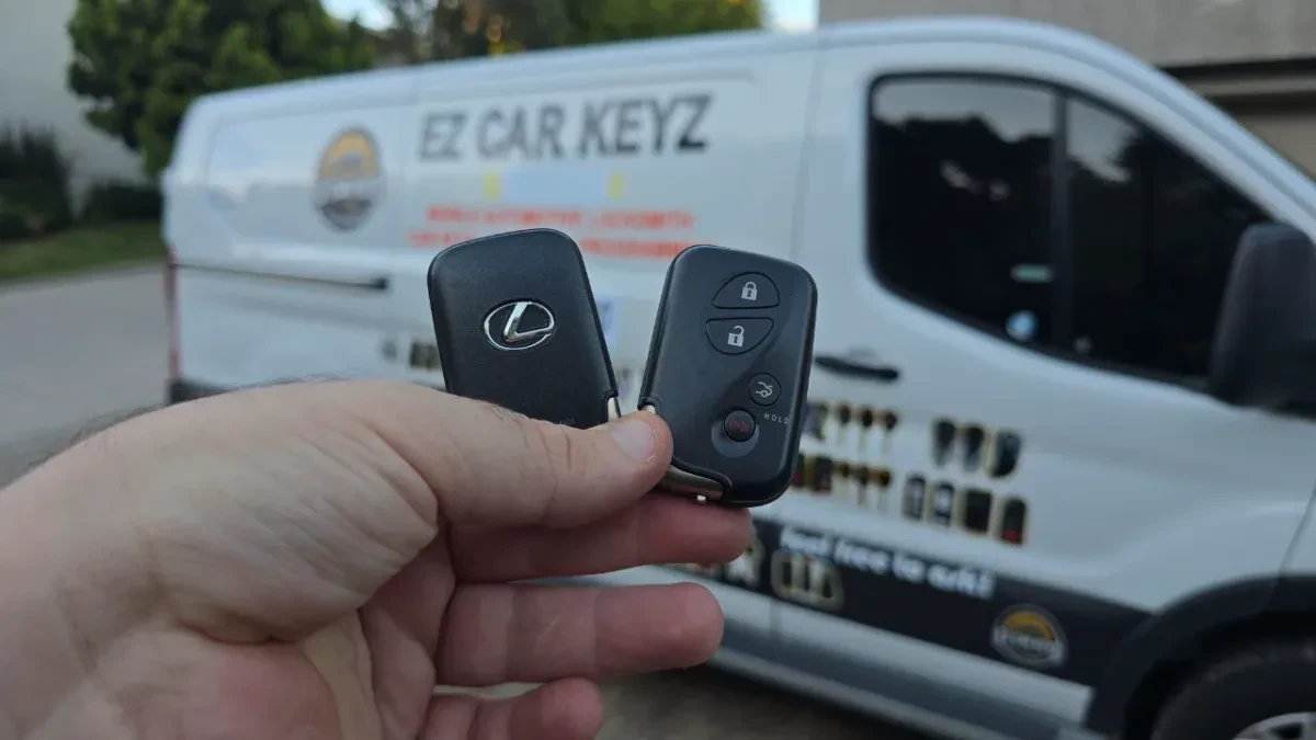 Licensed locksmith replacing 2024 Lexus RX key in Santee CA