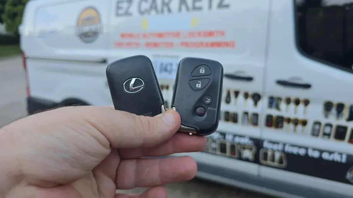 2025 Lexus RX Affordable Key Replacement - EZ Car Keyz Solana Beach Insured mobile locksmith working on 2025 Lexus RX in Solana Beach CA