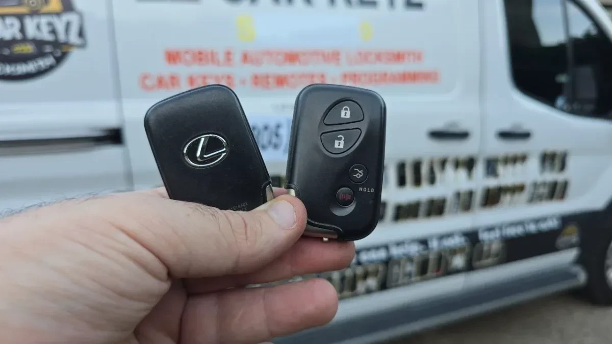 Licensed locksmith replacing 2026 Lexus RZ key in San Marcos CA