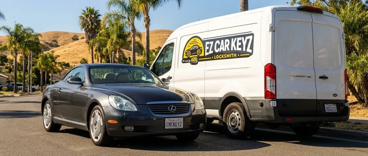 Lexus SC mobile car key service by EZ Car Keyz in San Diego County