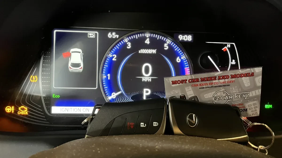 2025 Lexus TX key made with no spare by EZ Car Keyz Fallbrook CA